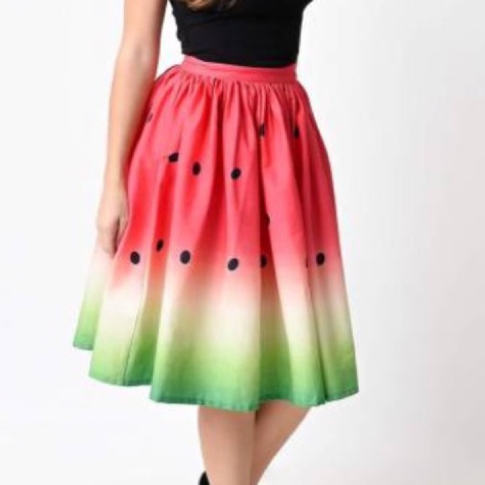 Watermelon Swing Skirt Size S